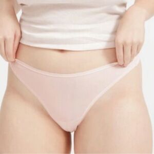 2 Everlane The Thong Underwear Size XXS Pale Pink NEW